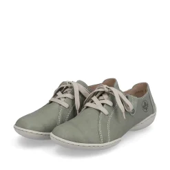 Rieker Low Shoes & Slippers-Women'S Lace-Up Shoes Green Gray