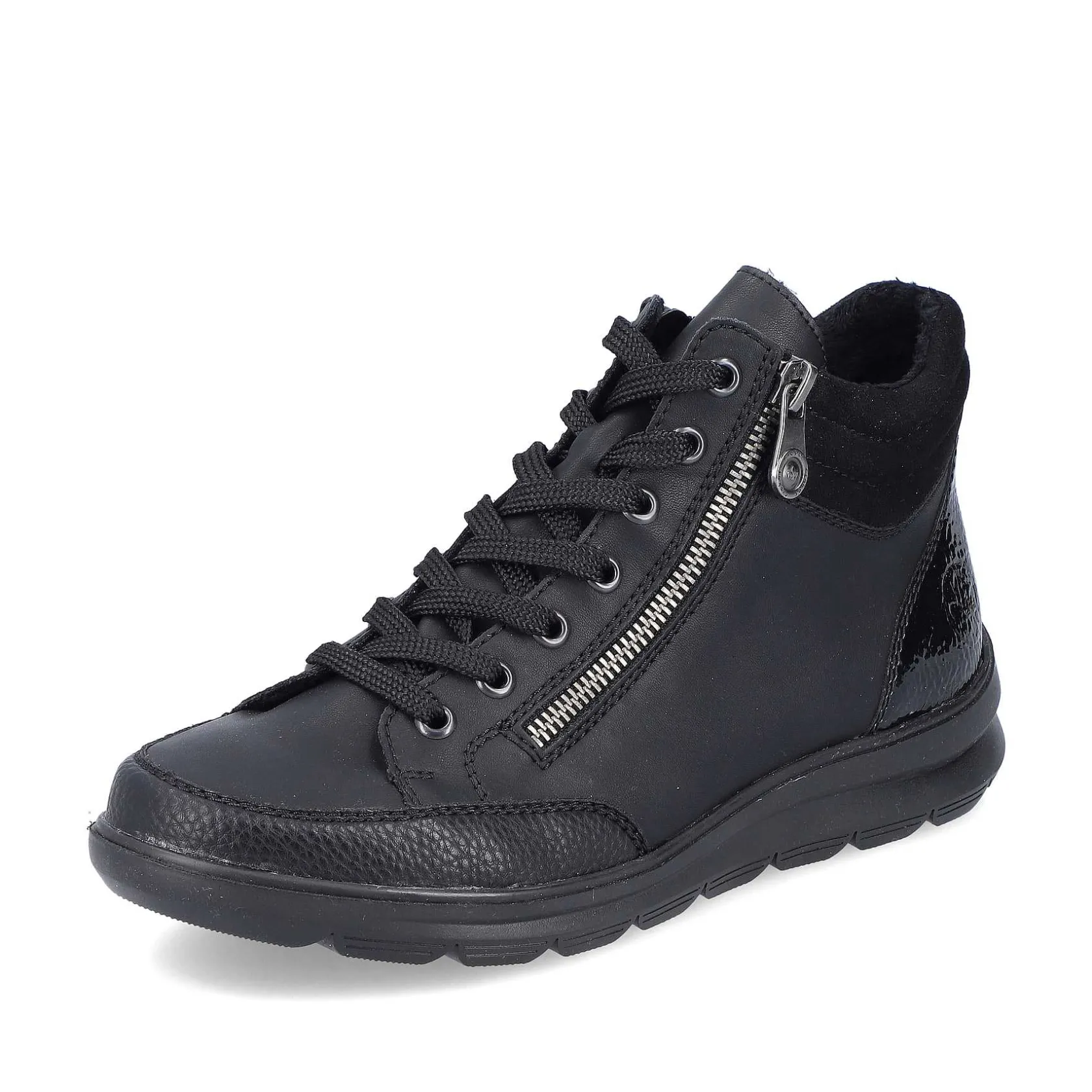 Rieker Low Shoes & Slippers-Women'S Lace-Up Shoes Deep Black