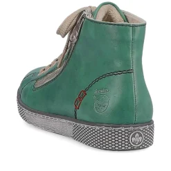 Rieker Low Shoes & Slippers-Women'S Lace-Up Shoes Emerald Green