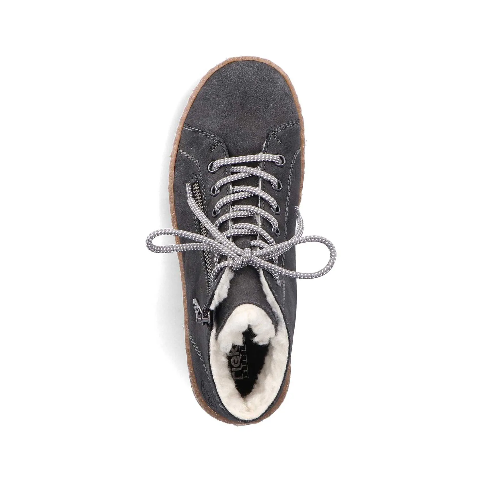 Rieker Low Shoes & Slippers-Women'S Lace-Up Shoes Asphalt Gray