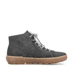 Rieker Low Shoes & Slippers-Women'S Lace-Up Shoes Asphalt Gray