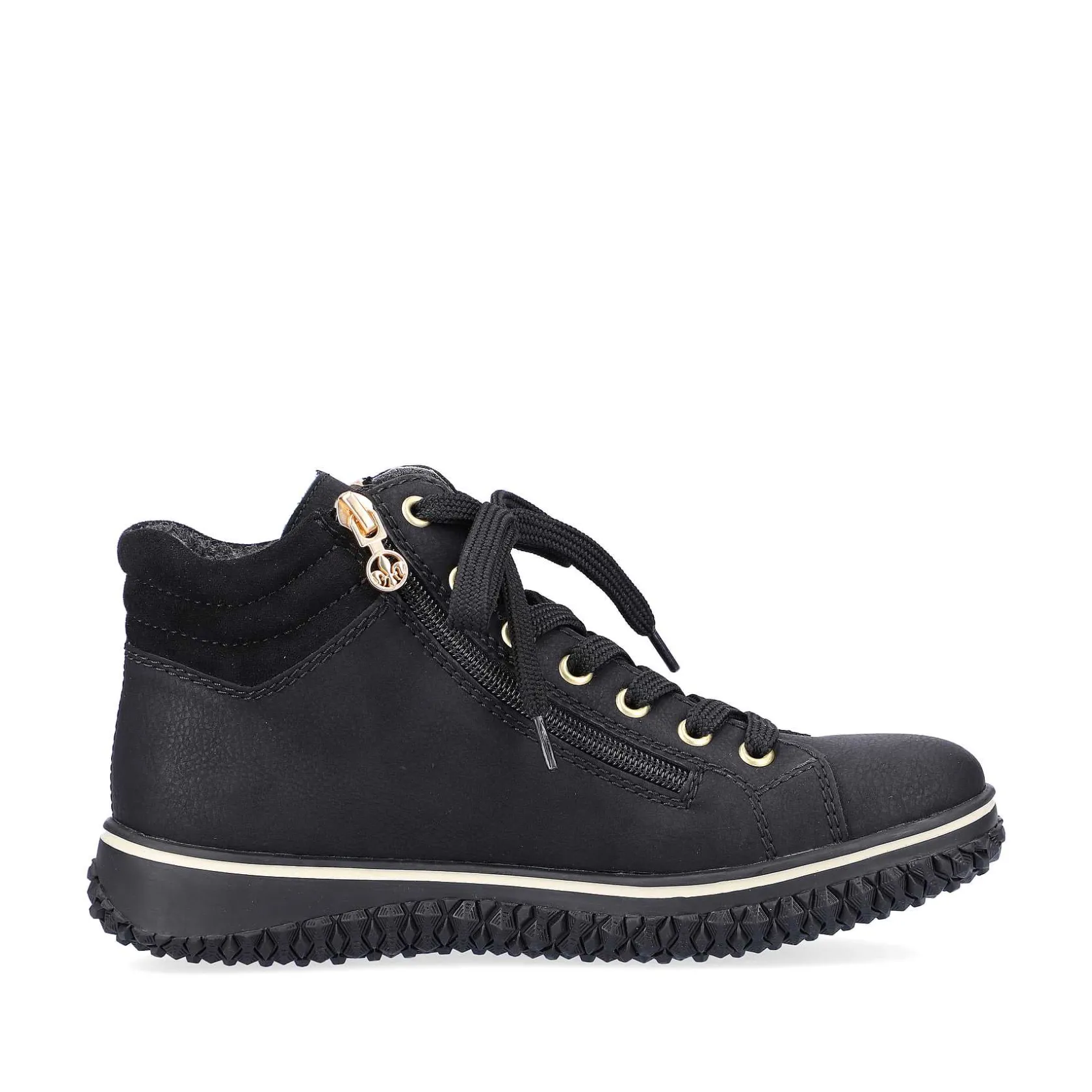 Rieker Low Shoes & Slippers-Women'S Lace-Up Shoes Deep Black