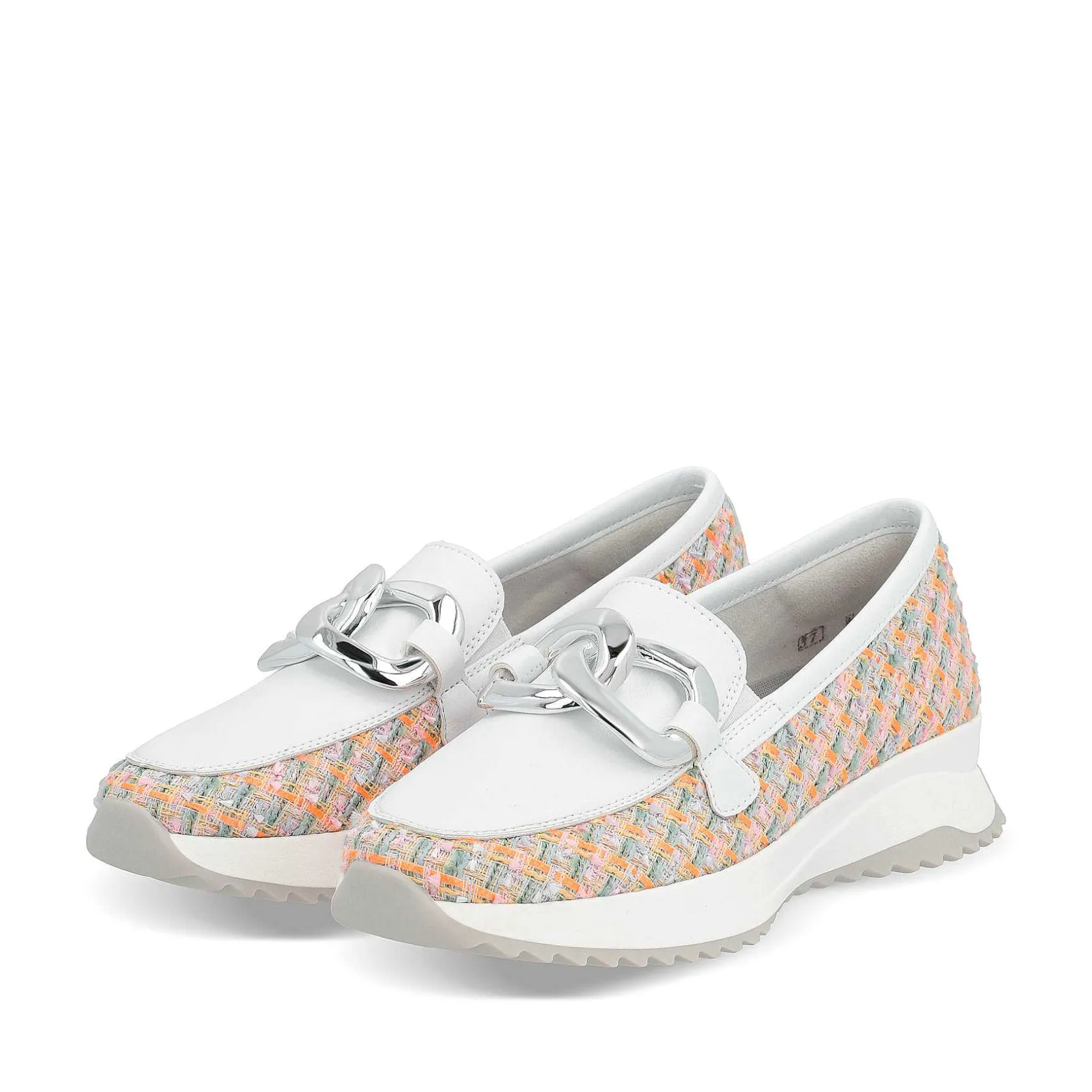 Rieker Colorful Styles-Women'S Loafer White-Multi