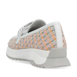Rieker Colorful Styles-Women'S Loafer White-Multi