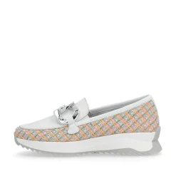 Rieker Colorful Styles-Women'S Loafer White-Multi