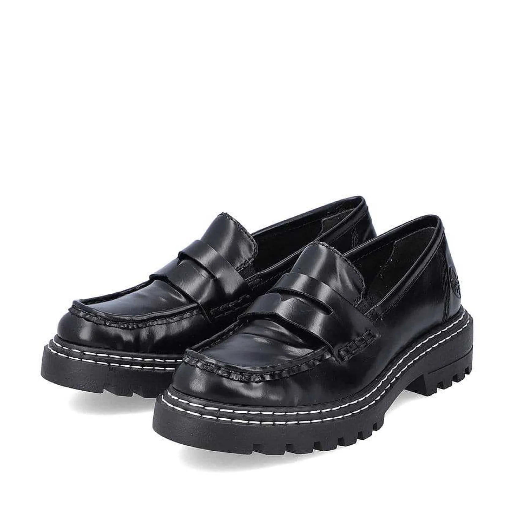 Rieker Loafers & Ballerinas-Women'S Loafers Graphite Black