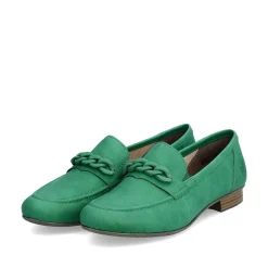 Rieker Summer Shoes-Women'S Loafers Grass Green