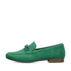Rieker Summer Shoes-Women'S Loafers Grass Green