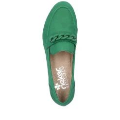 Rieker Summer Shoes-Women'S Loafers Grass Green