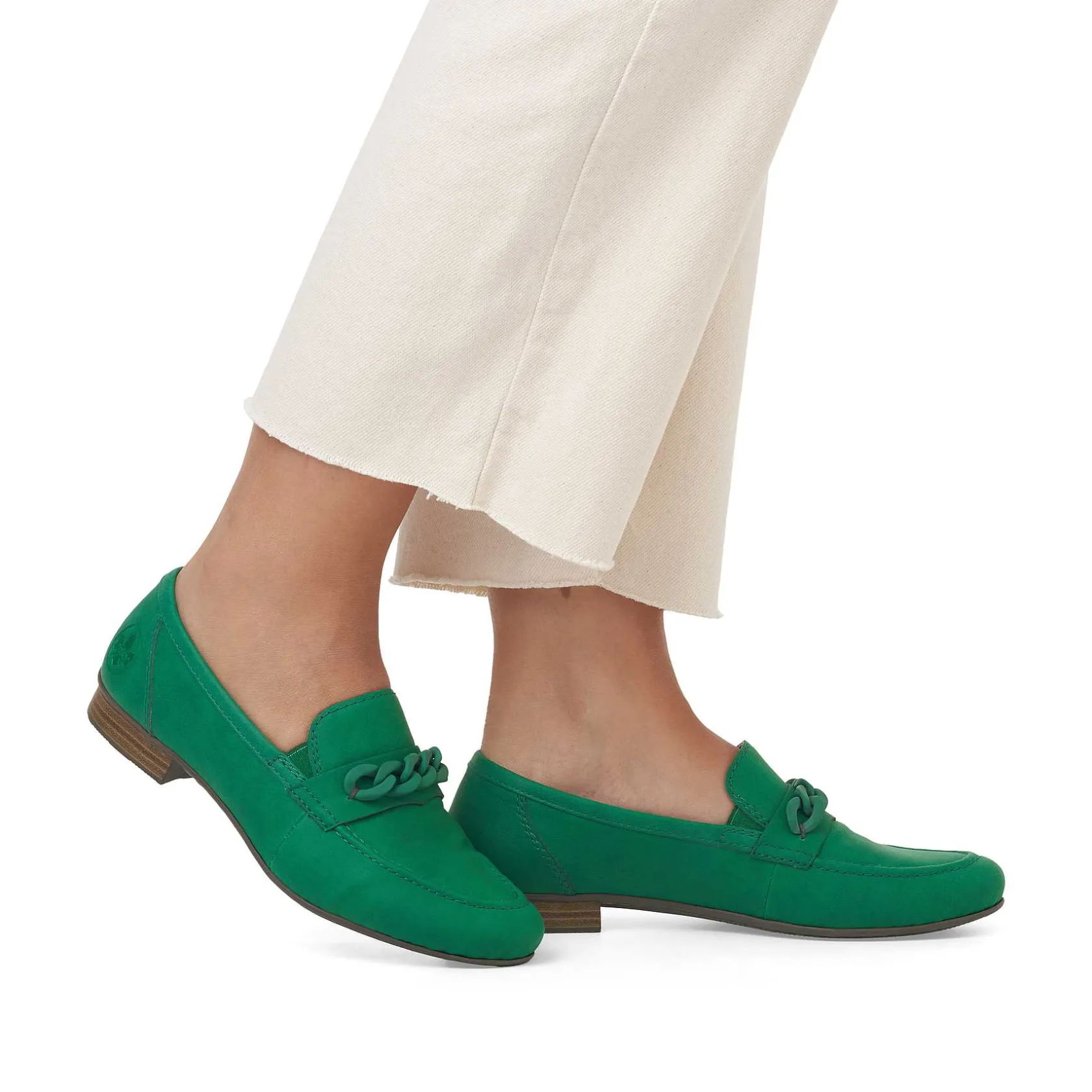 Rieker Summer Shoes-Women'S Loafers Grass Green