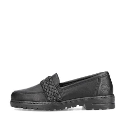 Rieker Loafers & Ballerinas-Women'S Loafers Graphite Black