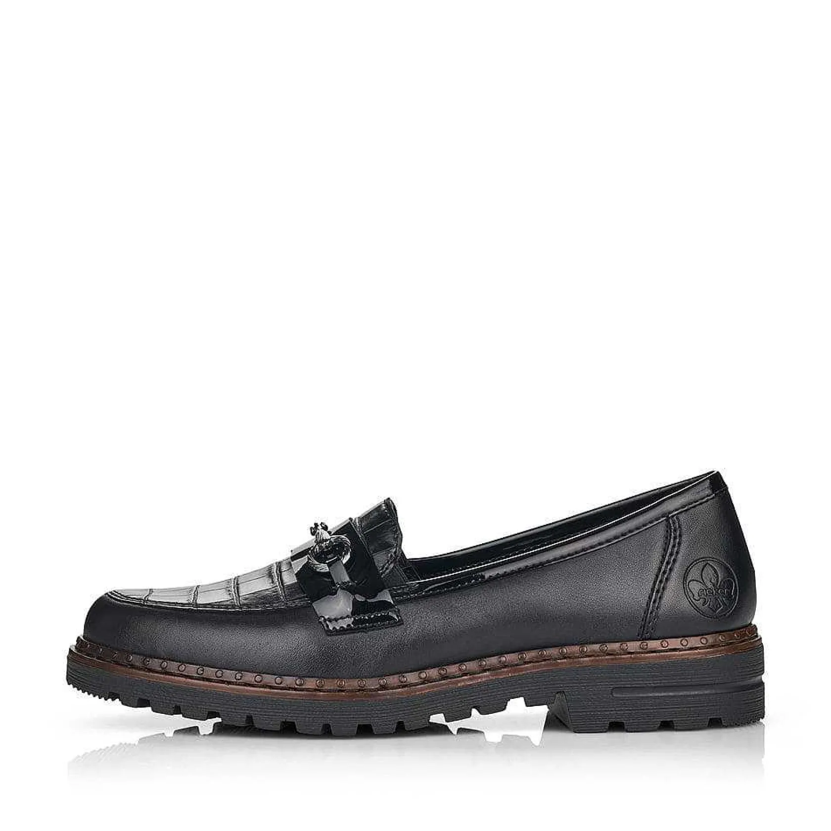 Rieker Loafers & Ballerinas-Women'S Loafers Graphite Black