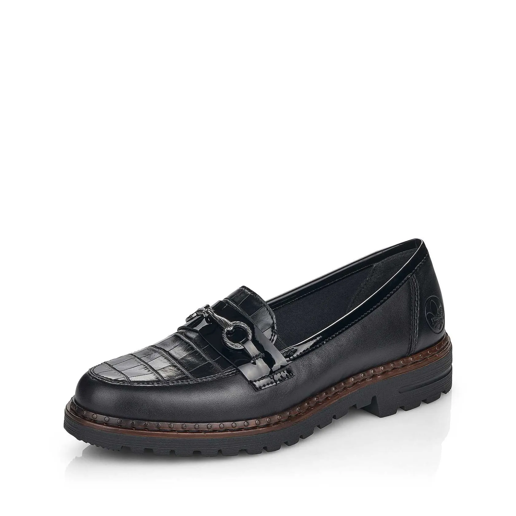 Rieker Loafers & Ballerinas-Women'S Loafers Graphite Black