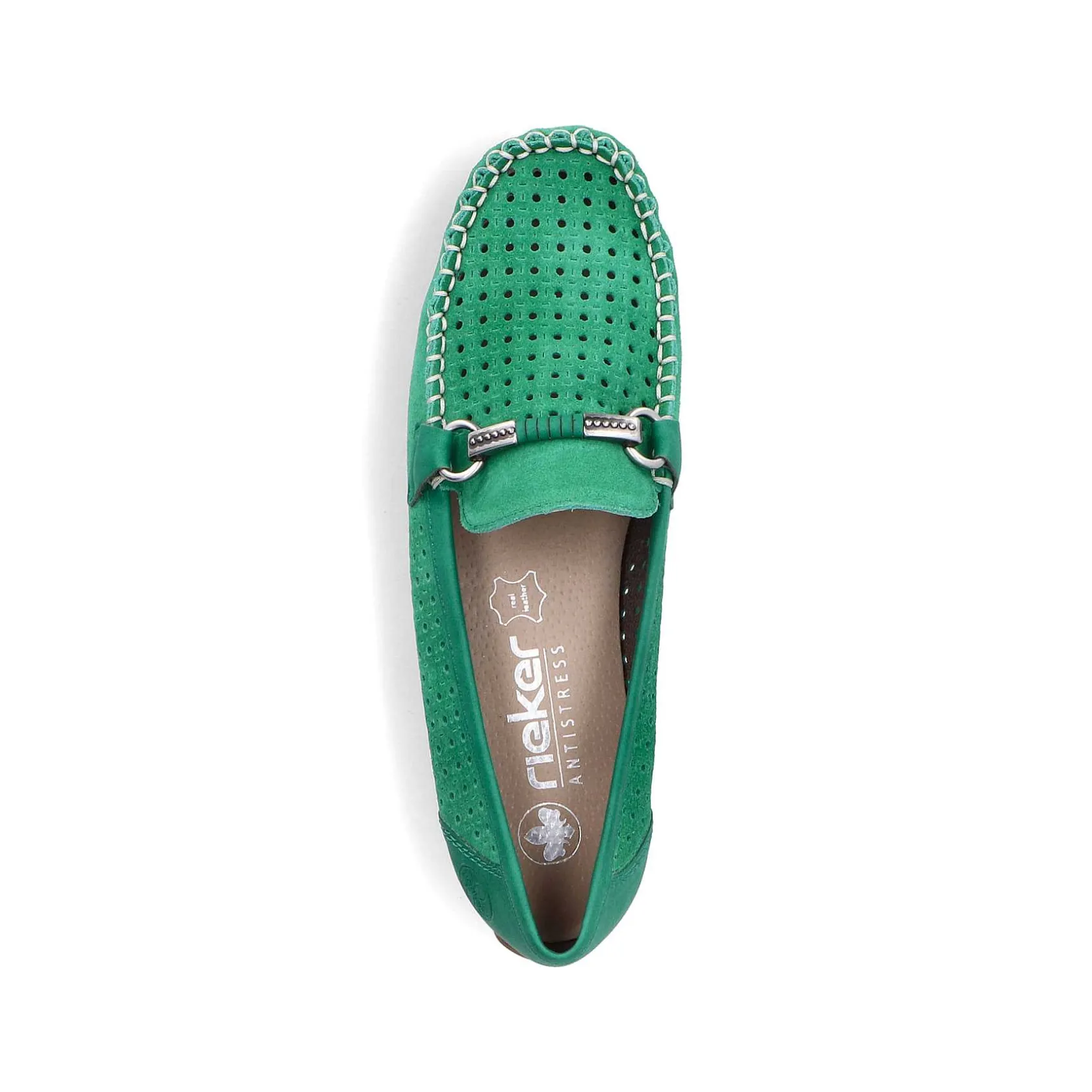 Rieker Colorful Styles-Women'S Loafers Grass Green