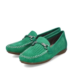 Rieker Colorful Styles-Women'S Loafers Grass Green