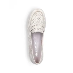 Rieker Business Shoes-Women'S Loafers Light Beige