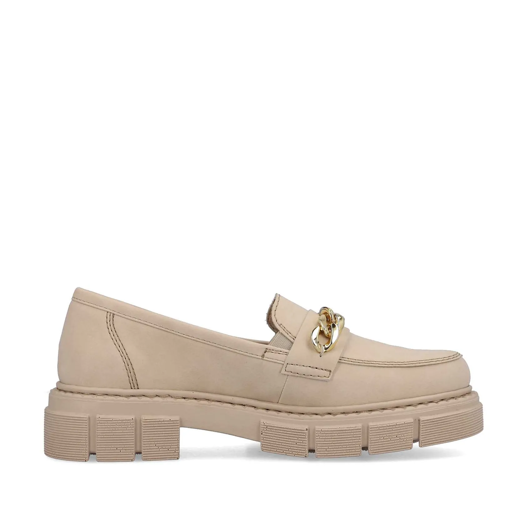 Rieker Business Shoes-Women'S Loafers Light Beige