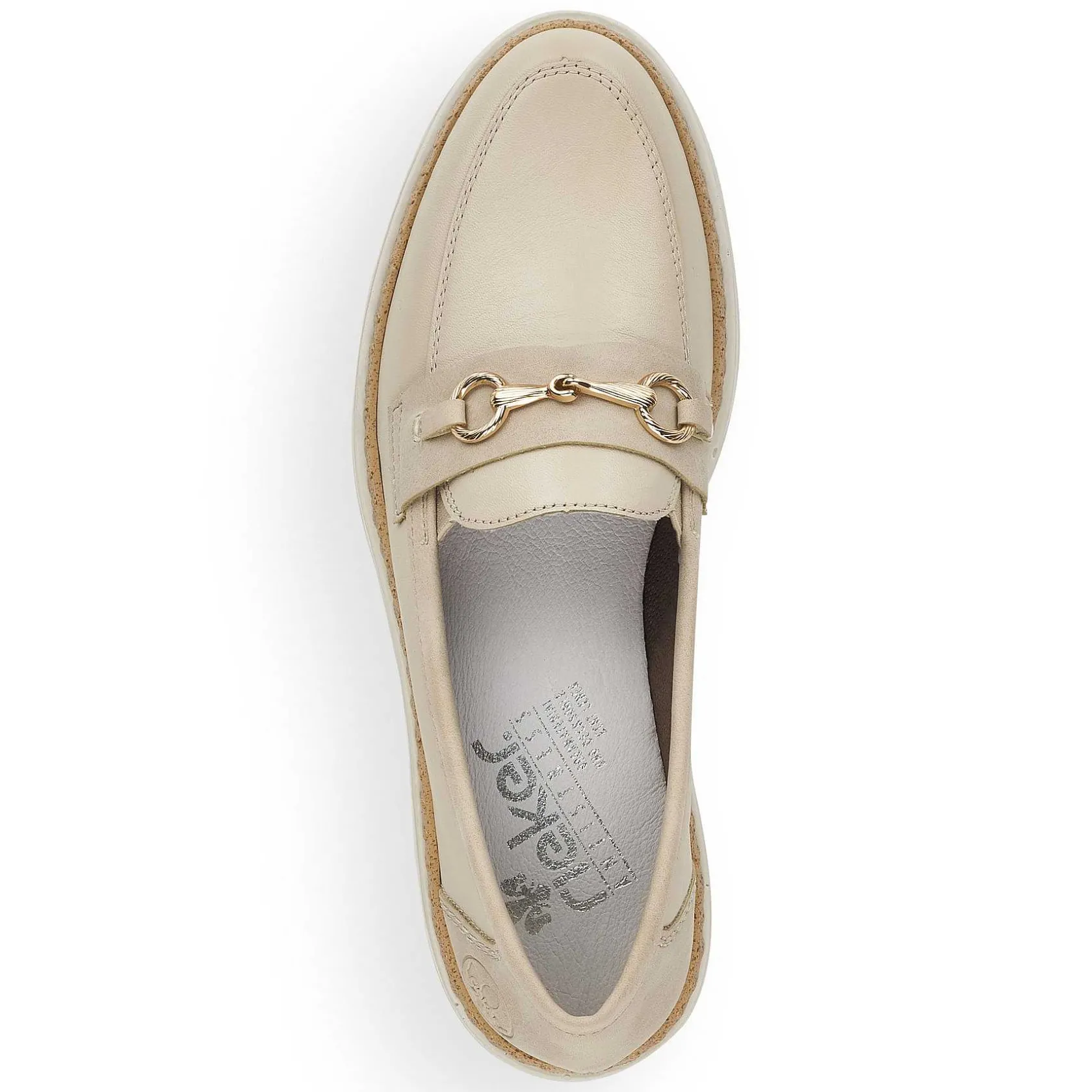 Rieker Business Shoes-Women'S Loafers Light Beige