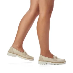 Rieker Business Shoes-Women'S Loafers Light Beige