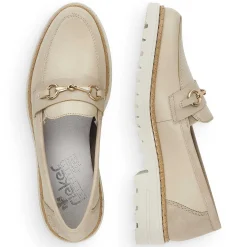 Rieker Business Shoes-Women'S Loafers Light Beige
