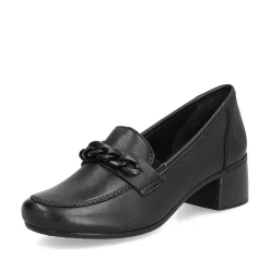 Rieker Business Shoes-Women'S Loafers Midnight Black