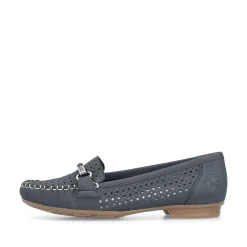 Rieker Business Shoes-Women'S Loafers Navy Blue