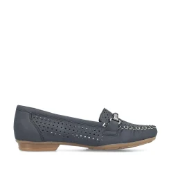 Rieker Business Shoes-Women'S Loafers Navy Blue
