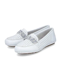 Rieker Business Shoes-Women'S Loafers Pure White