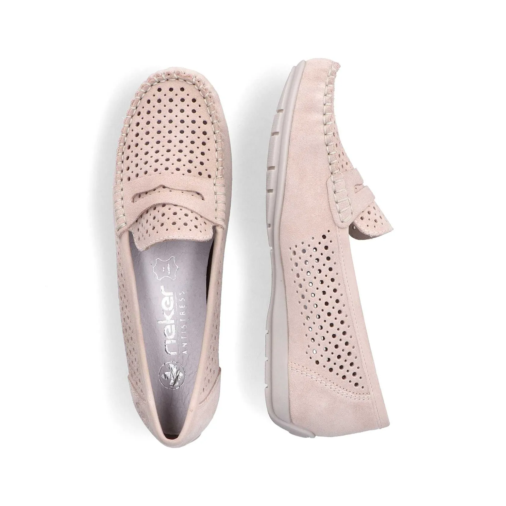 Rieker Loafers & Ballerinas-Women'S Loafers Soft Pink