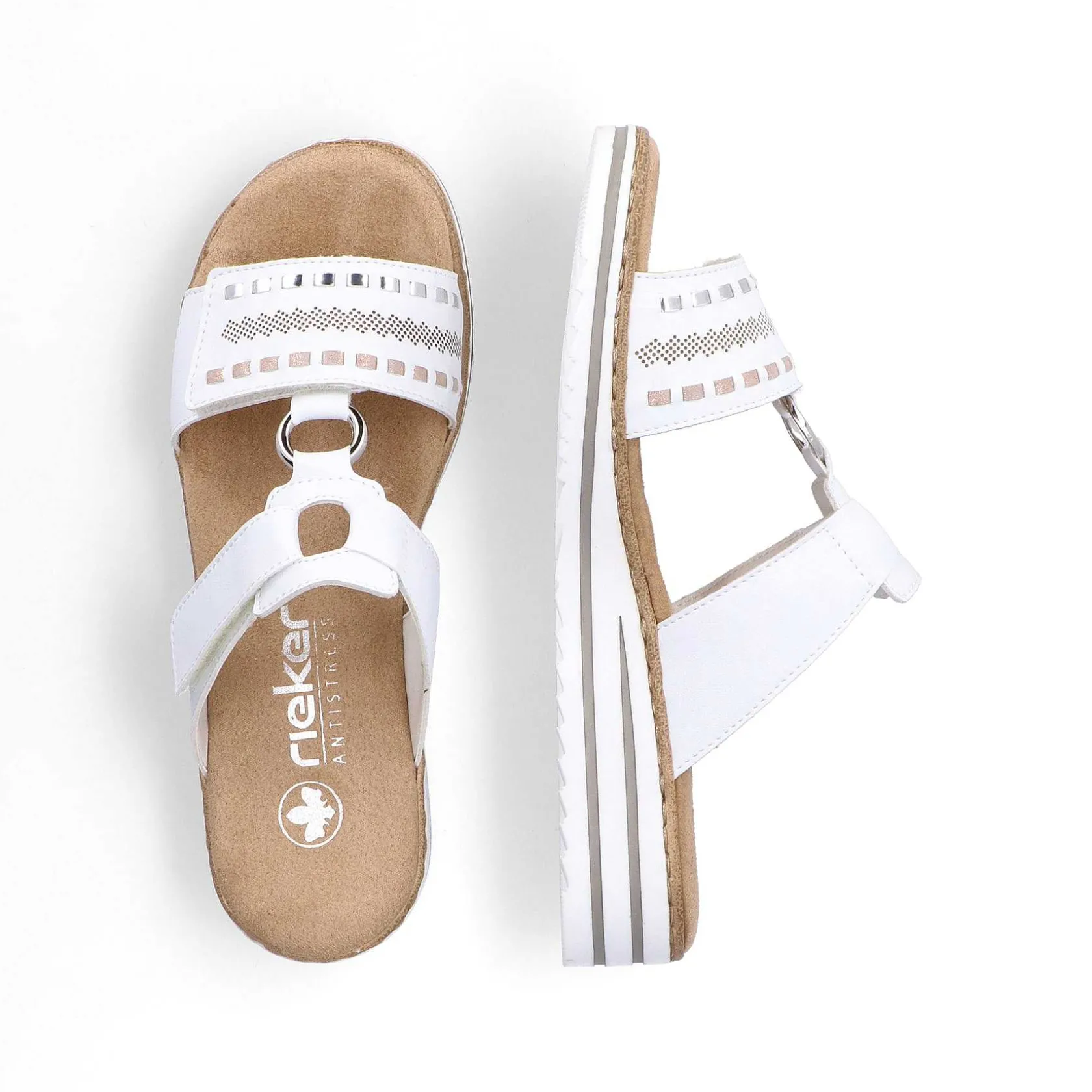Rieker Mules & Slippers-Women'S Mules Crystal White
