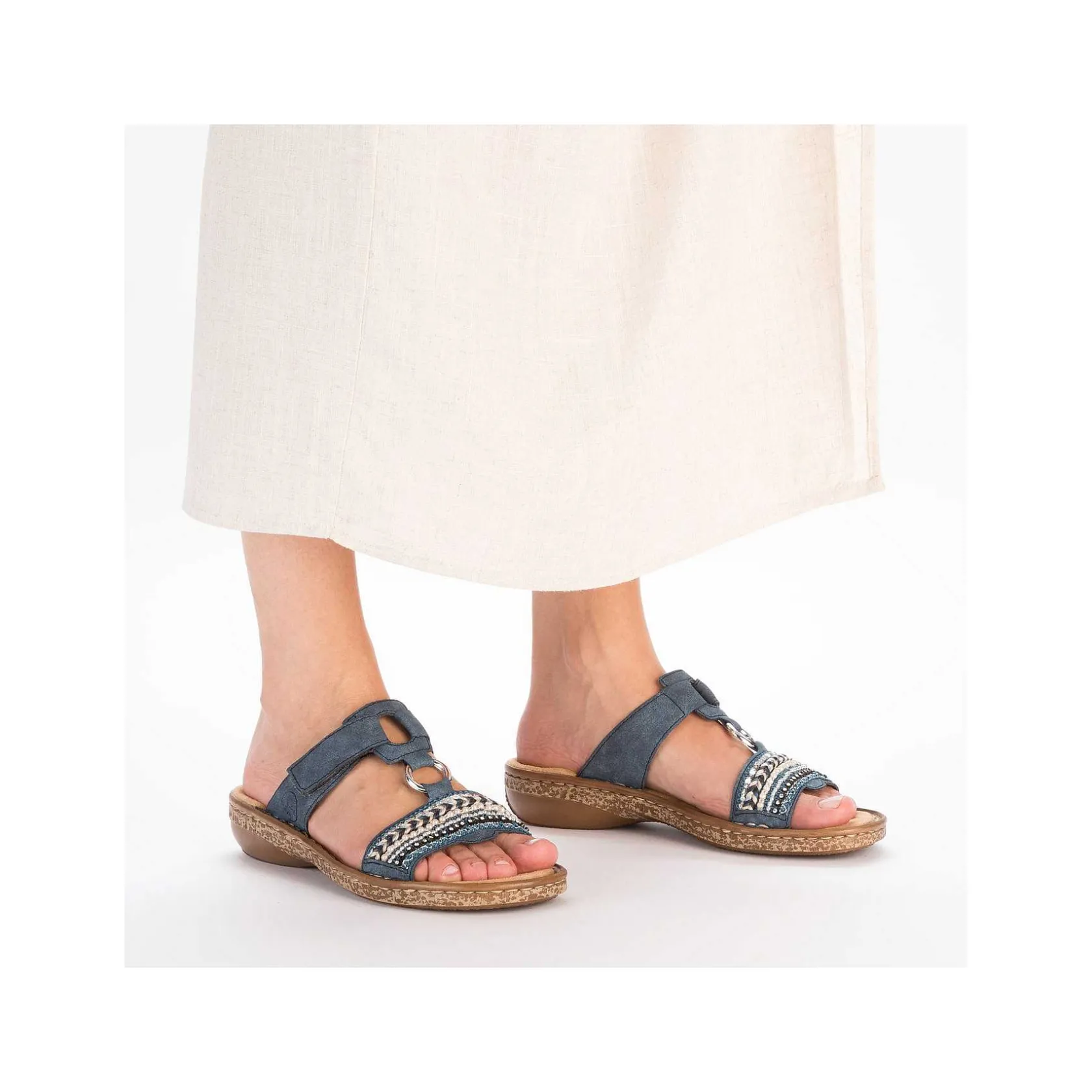 Rieker Mules & Slippers-Women'S Mules Denim Blue