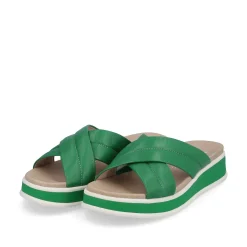 Rieker Colorful Styles-Women'S Mules Emerald Green