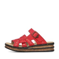 Rieker Colorful Styles-Women'S Mules Fire Red