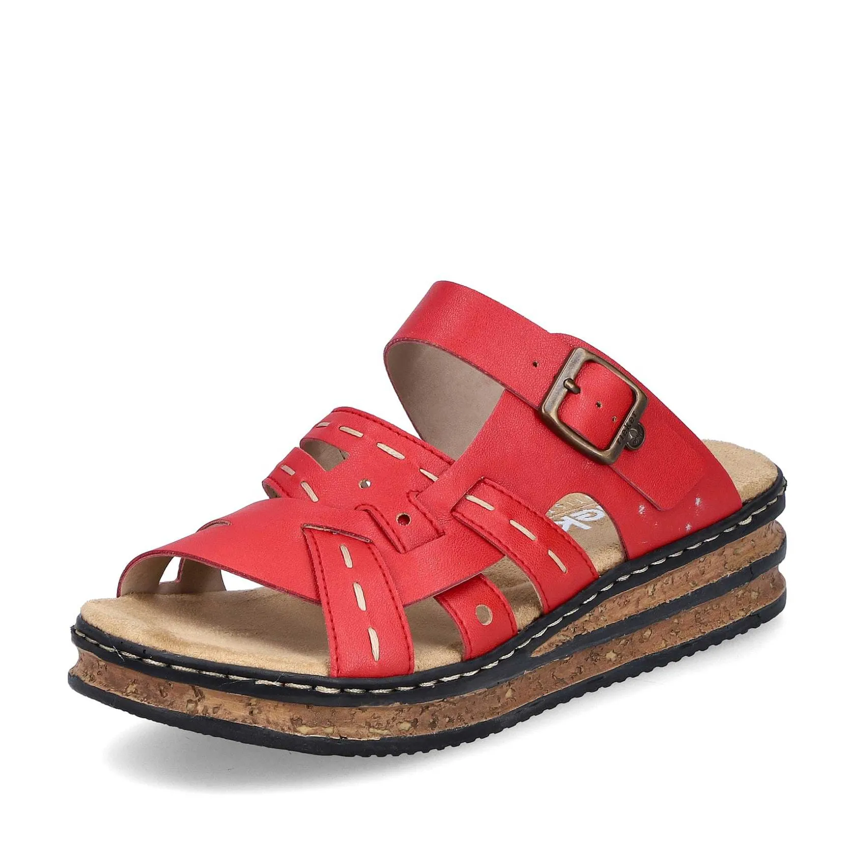 Rieker Colorful Styles-Women'S Mules Fire Red