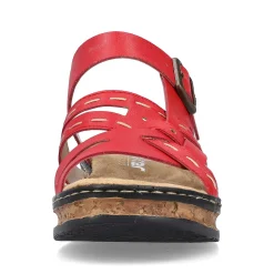 Rieker Colorful Styles-Women'S Mules Fire Red