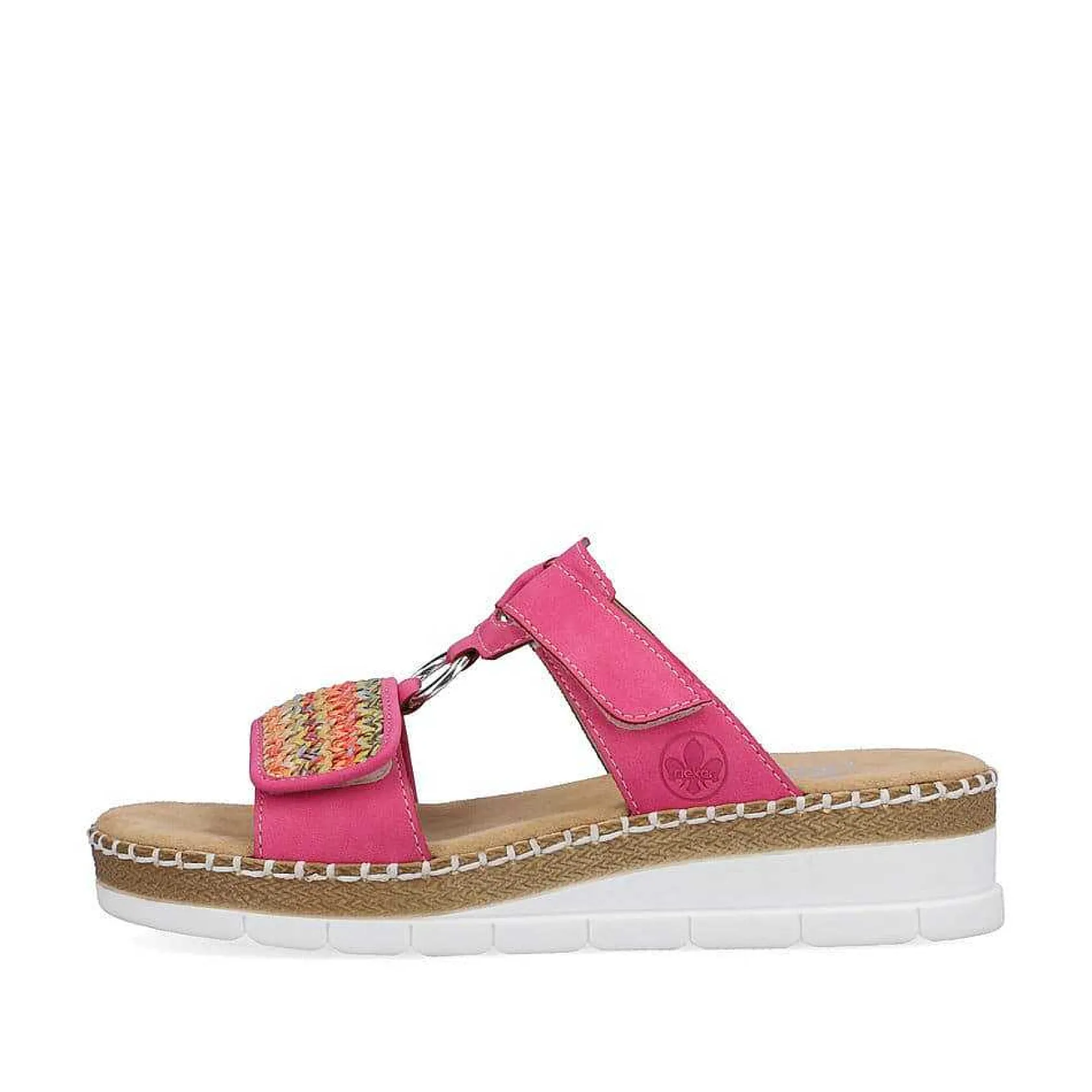 Rieker Colorful Styles-Women'S Mules Flamingo Pink