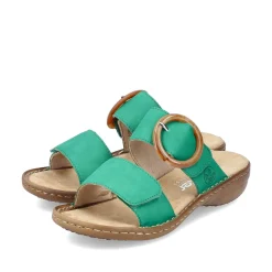 Rieker Colorful Styles-Women'S Mules Grass Green