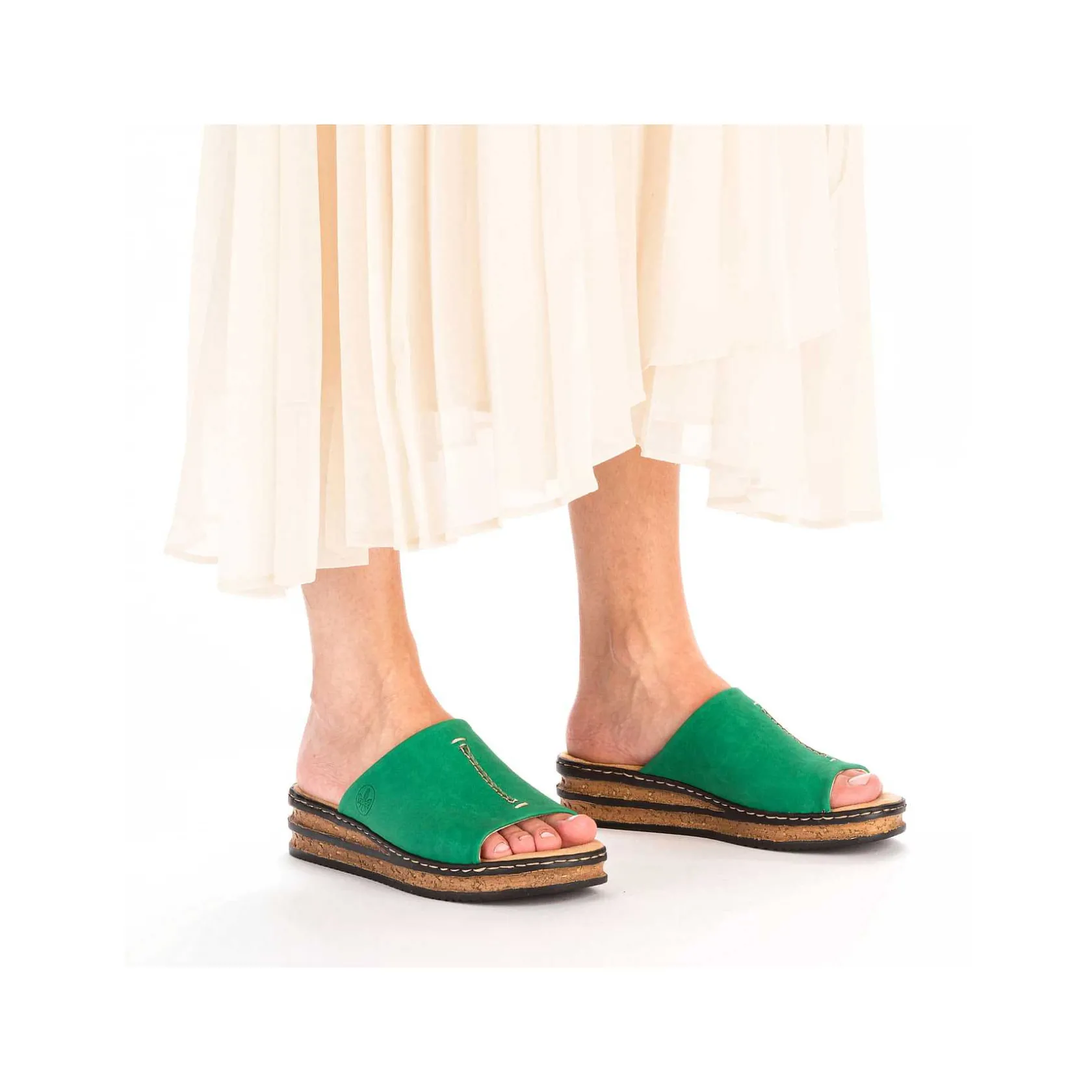 Rieker Colorful Styles-Women'S Mules Grass Green