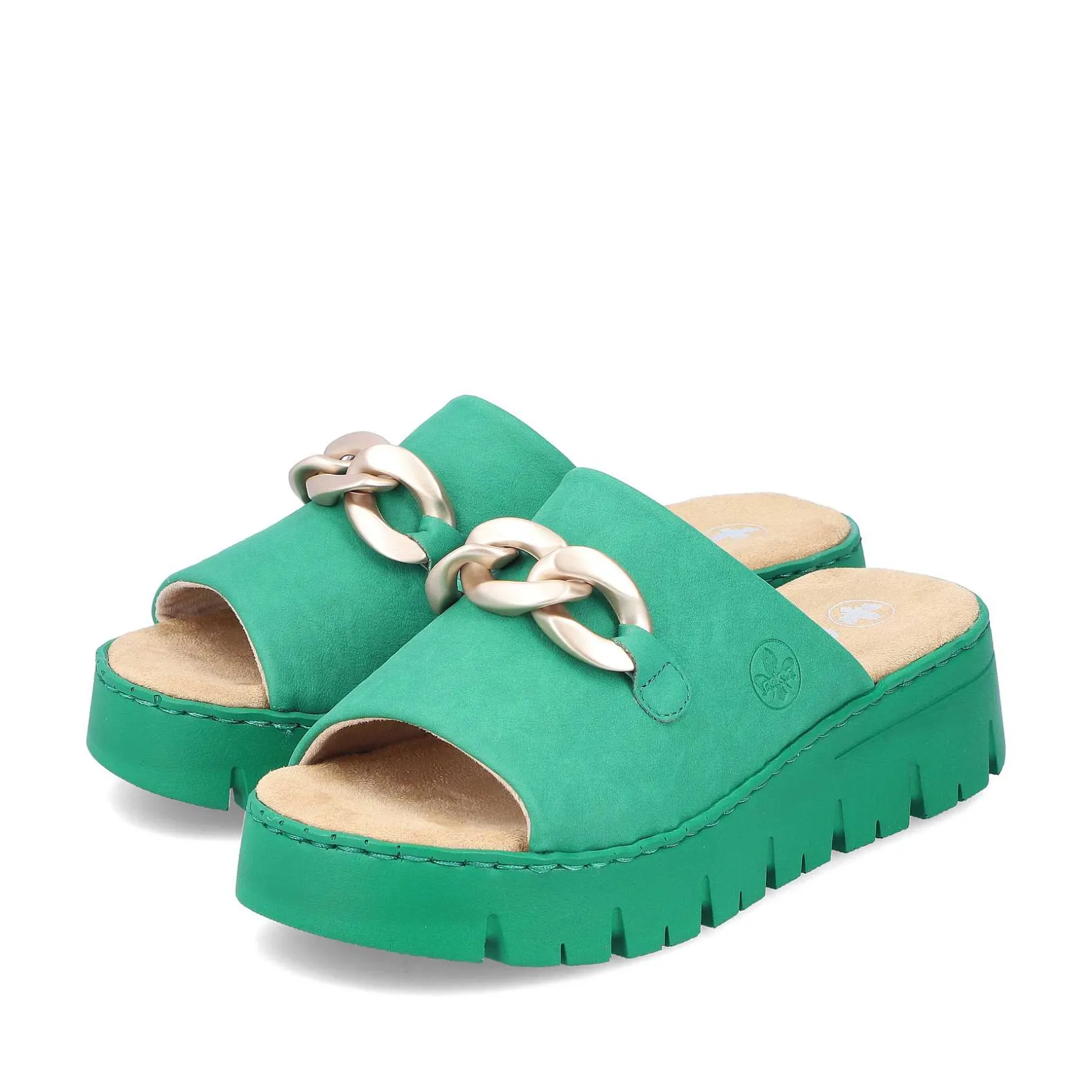 Rieker Colorful Styles-Women'S Mules Grass Green
