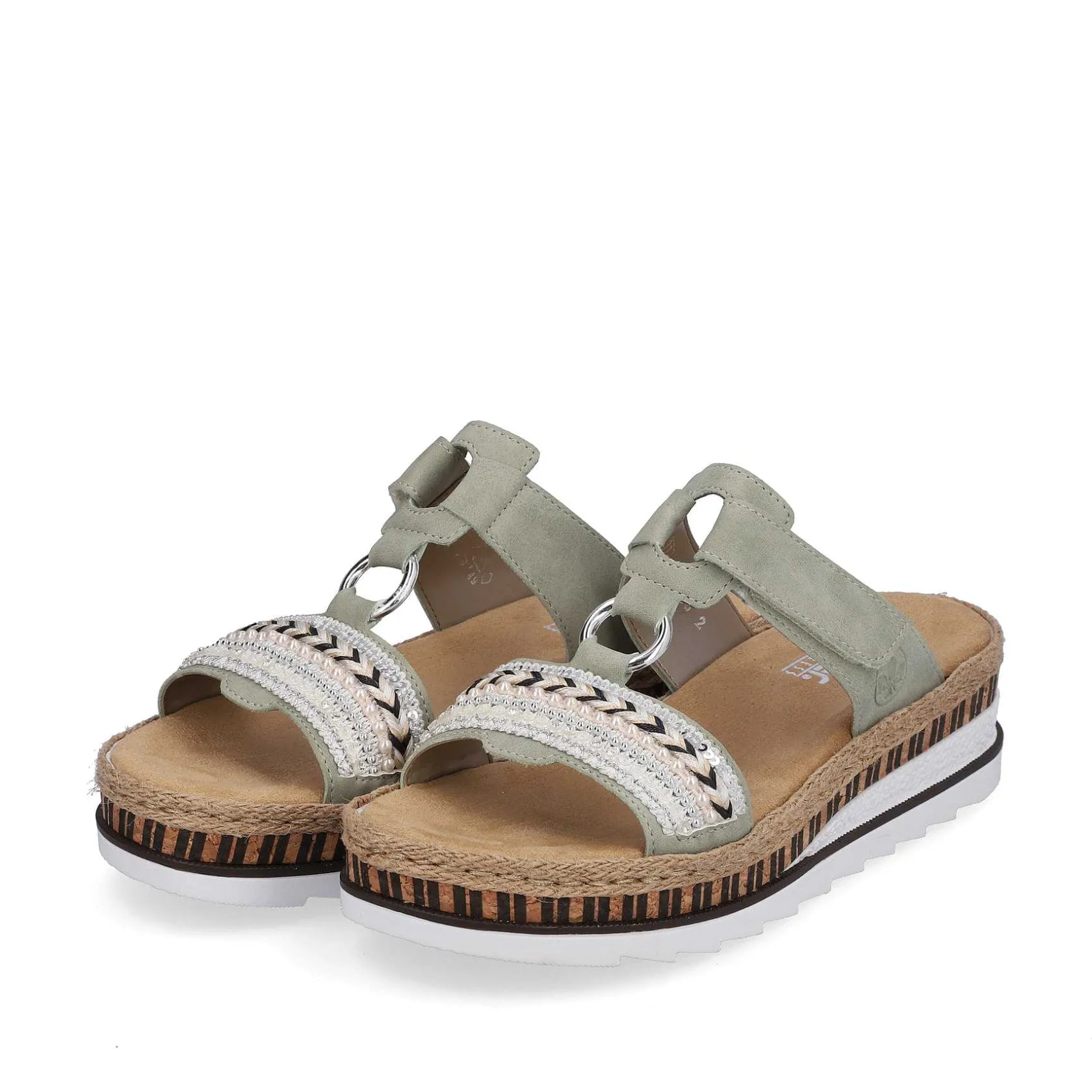Rieker Mules & Slippers-Women'S Mules Green Gray
