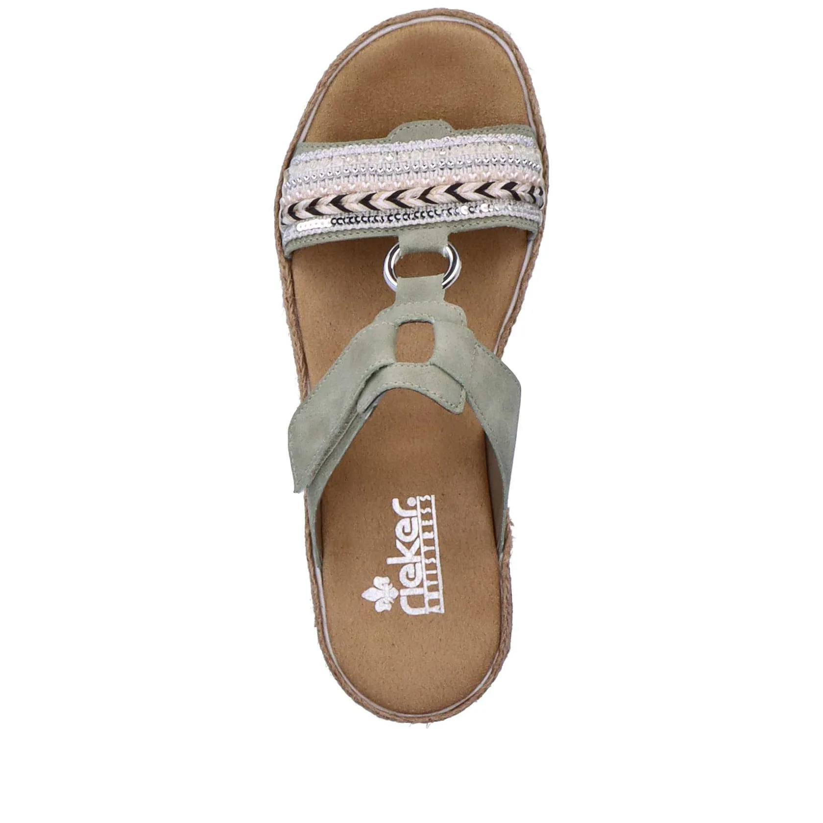 Rieker Mules & Slippers-Women'S Mules Green Gray