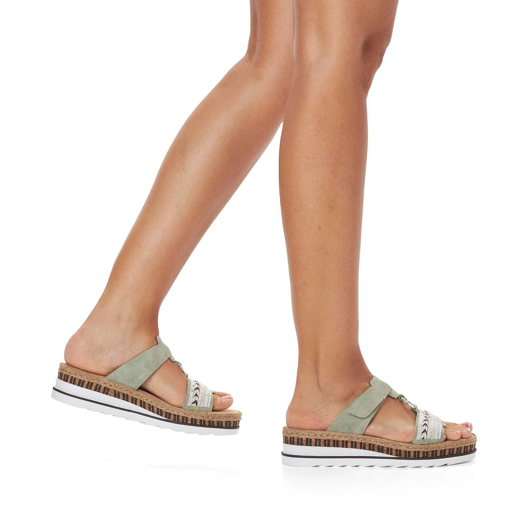 Rieker Mules & Slippers-Women'S Mules Green Gray