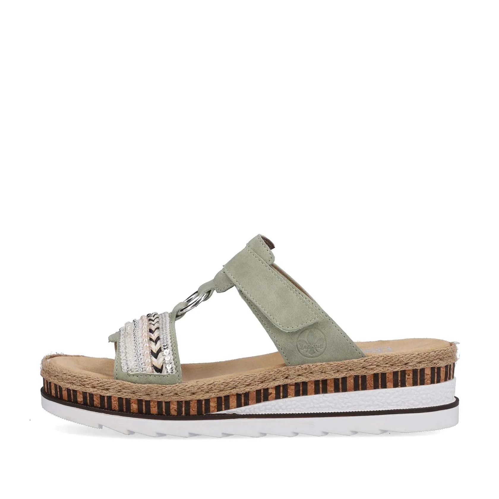 Rieker Mules & Slippers-Women'S Mules Green Gray