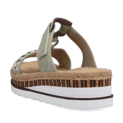 Rieker Mules & Slippers-Women'S Mules Green Gray