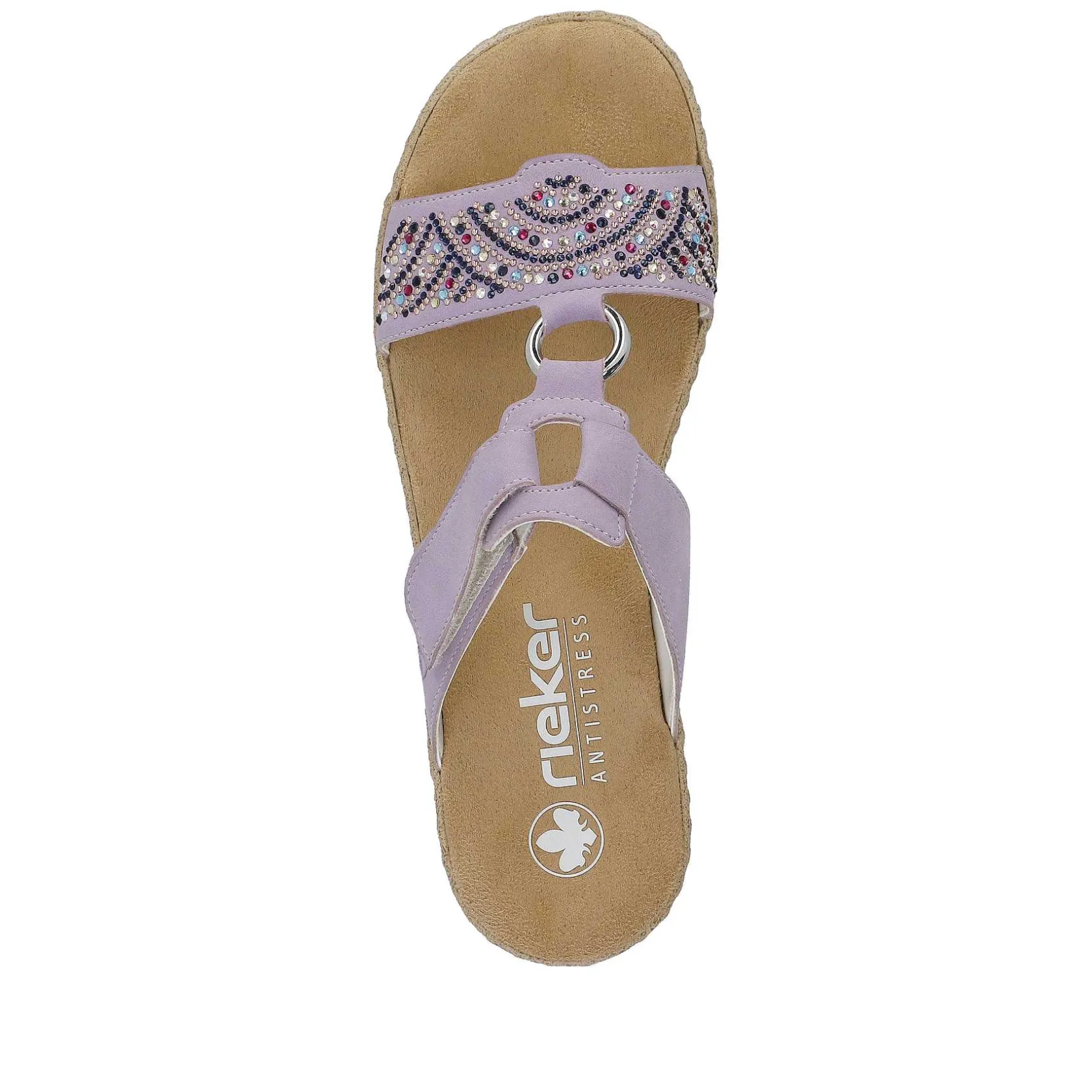 Rieker Colorful Styles-Women'S Mules In Lilac Colors