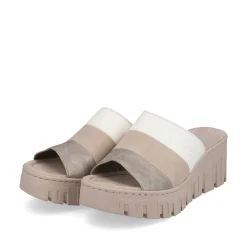 Rieker Vegan-Women'S Mules Light Beige