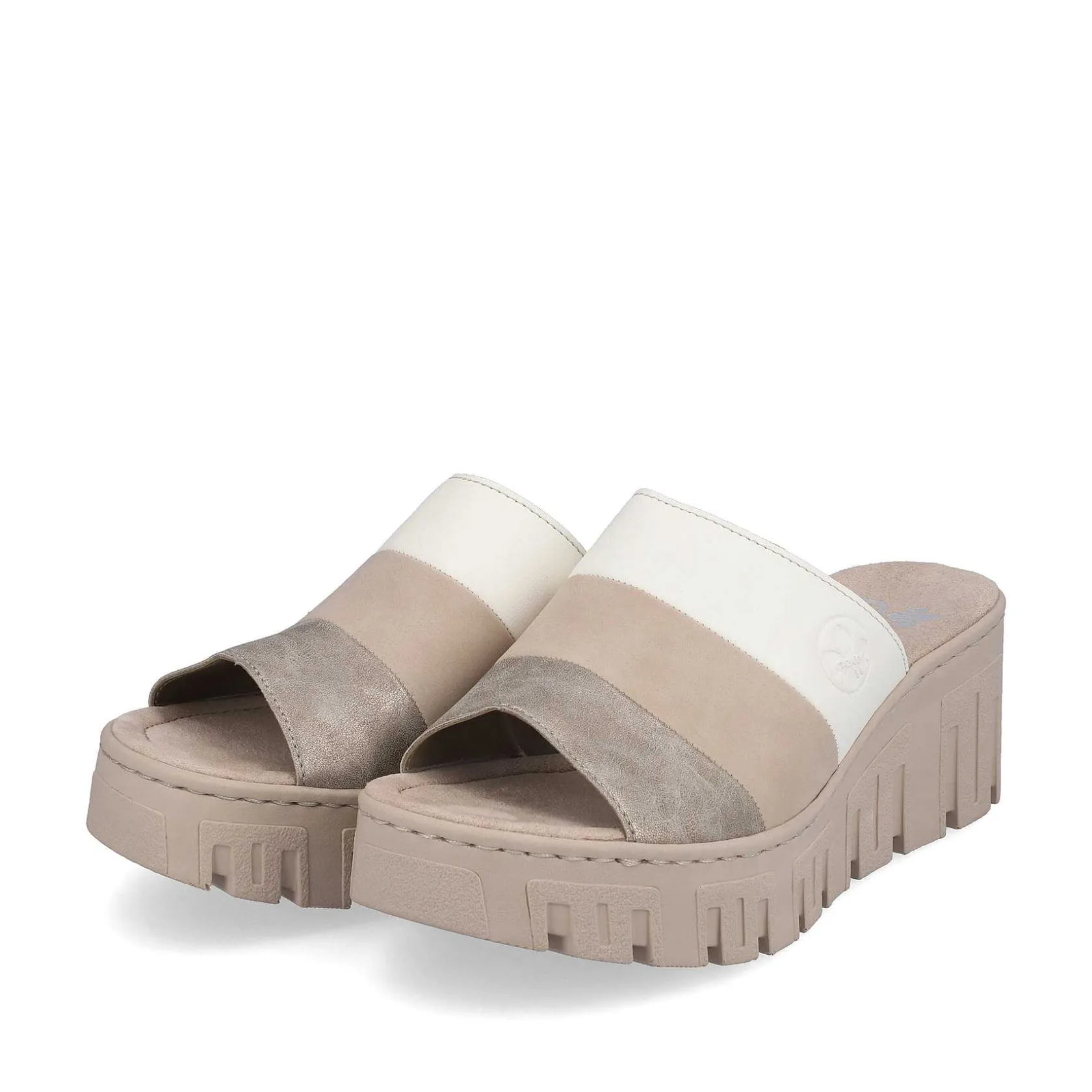 Rieker Vegan-Women'S Mules Light Beige