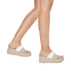 Rieker Vegan-Women'S Mules Light Beige