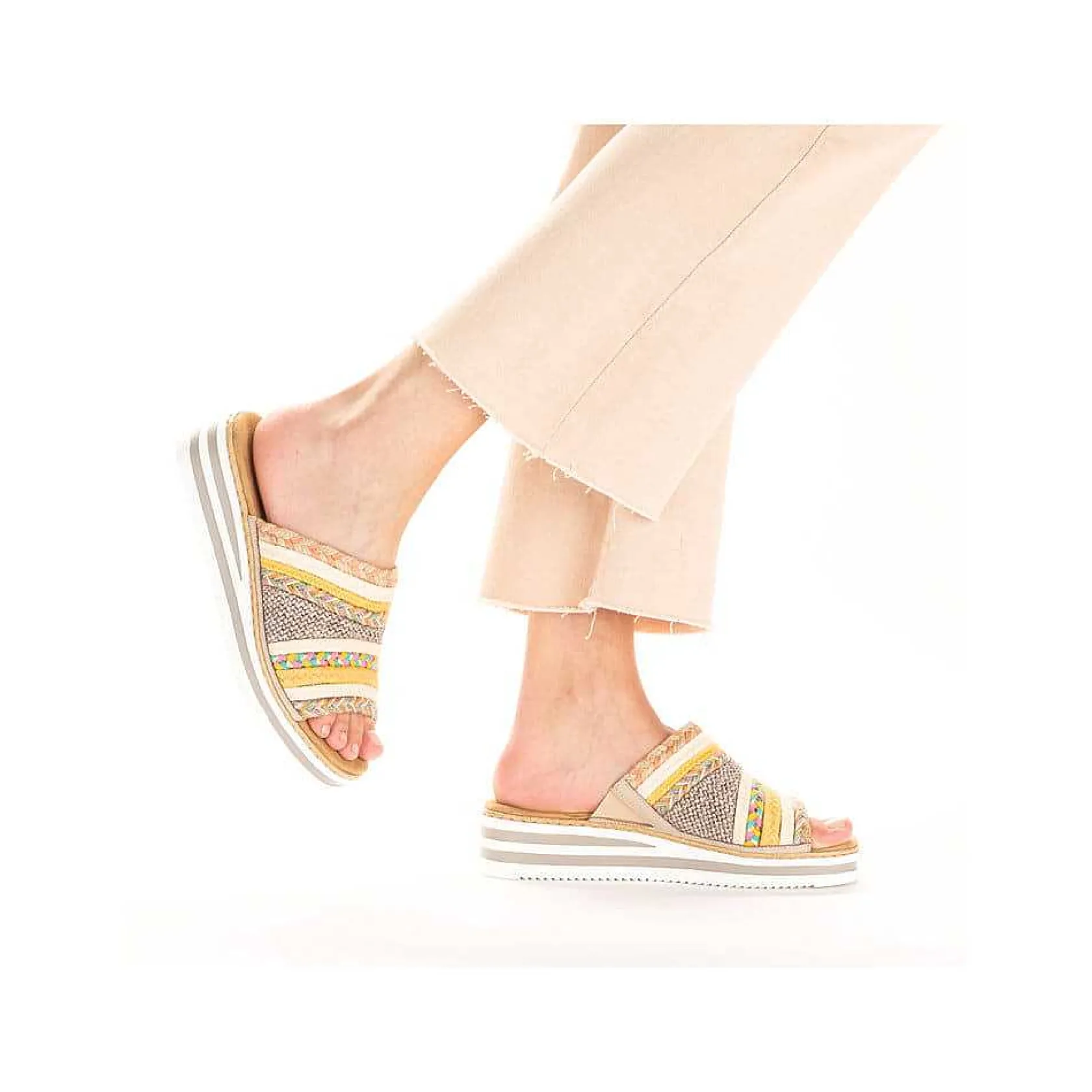 Rieker Colorful Styles-Women'S Mules Multi