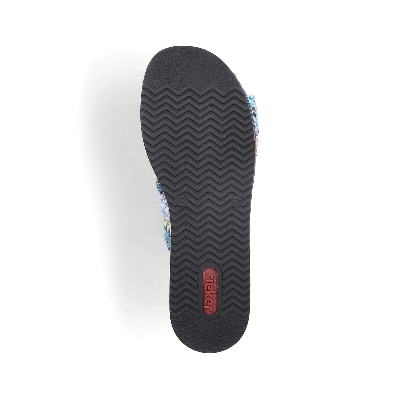 Rieker Summer Shoes-Women'S Mules Multi-Sky Blue